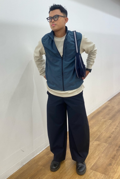 Житлет вітрозахисний Uniqlo 1159836998 (Синій L)