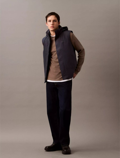 Мужская жилетка Calvin Klein с капюшоном 1159837558 (Синий XL)