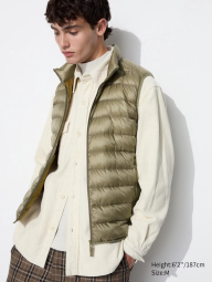 Стильный жилет на пуху Uniqlo 1159833494 (Коричневый L)