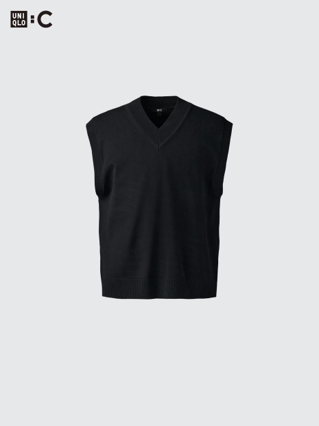 Вязаная жилетка UNIQLO 1159833245 (Черный L)