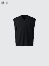 Вязаная жилетка UNIQLO 1159833245 (Черный L)