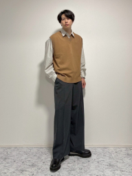 В'язана жилетка UNIQLO 1159834323 (Бежевий XL)