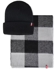 Набор Levi's шапка и шарф 1159794811 (Черный, One size)