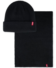 Набор Levi's шапка и шарф 1159796737 (Черный, One size)
