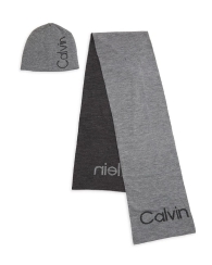 Набор Calvin Klein шапка и шарф 1159799658 (Серый, One size)