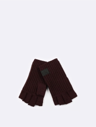В'язаний набір Calvin Klein комплект шапка з шарфом і рукавички 1159799721 (Бордовий, One size)