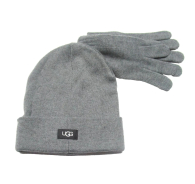 Зимний набор UGG шапка и перчатки 1159837398 (Серый One size)