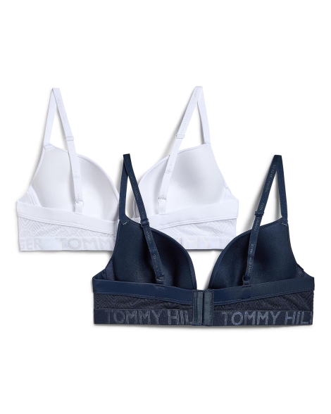 Набір бюстгальтерів Tommy Hilfiger Push-Up 1159956921 (Синій/Білий 34C)