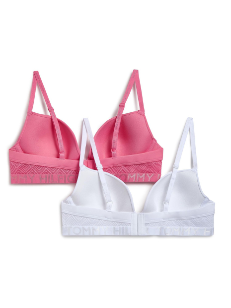Набор бюстгальтеров Tommy Hilfiger Push-Up 1161483936 (Белый/Розовый 34C)