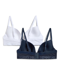 Набор бюстгальтеров Tommy Hilfiger Push-Up 1159956921 (Синий/Белый 34C)