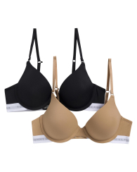 Набор бюстгальтеров Push-Up Tommy Hilfiger 1161903146 (Черный/Бежевый 34C)