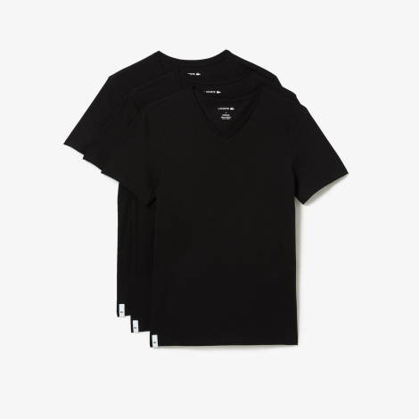 Набор фирменных мужских футболок Lacoste 3 шт 1159864862 (Черный M)
