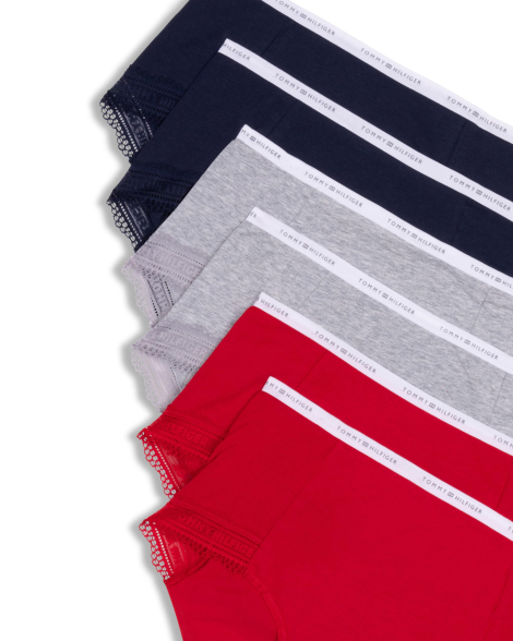 Набор трусиков бикини Tommy Hilfiger 6шт 1159840501 (Разные цвета L)