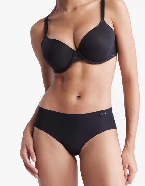 Женские бесшовные трусики хипстеры Calvin Klein набор 1159843825 (Разные цвета M)