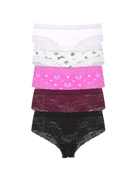 Набір трусиків Victoria's Secret Pink чики з мереживом 1159844012 (Різні кольори M)