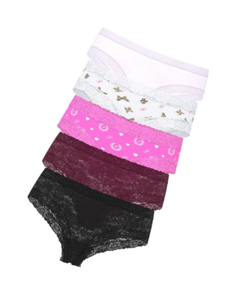 Набір трусиків Victoria's Secret Pink чики з мереживом 1159844012 (Різні кольори M)