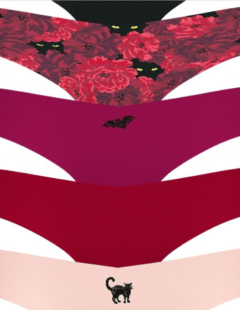 Набір безшовних трусиків Victoria's Secret тонг 1159845800 (Різні кольори XS)