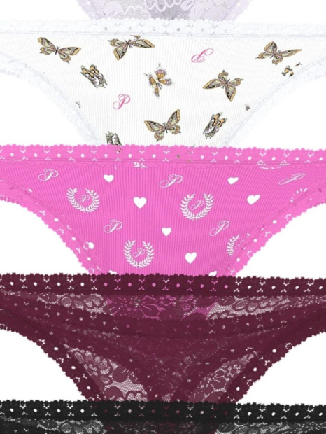Набір трусиків Victoria's Secret Pink тонг 1159845040 (Різні кольори XXL)
