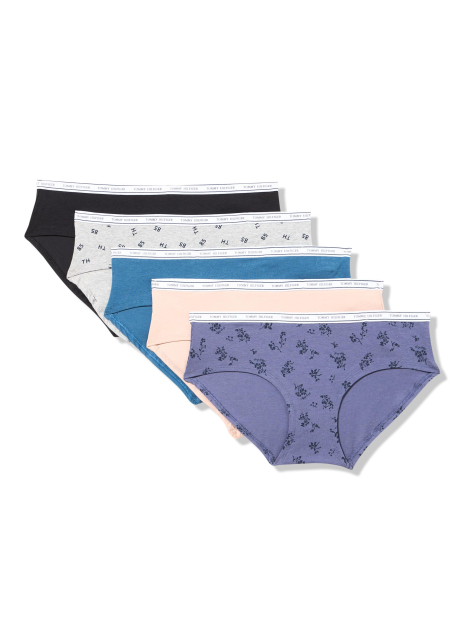 Набор женских трусиков хипстеров Tommy Hilfiger 5 штук 1159847367 (Разные цвета L)