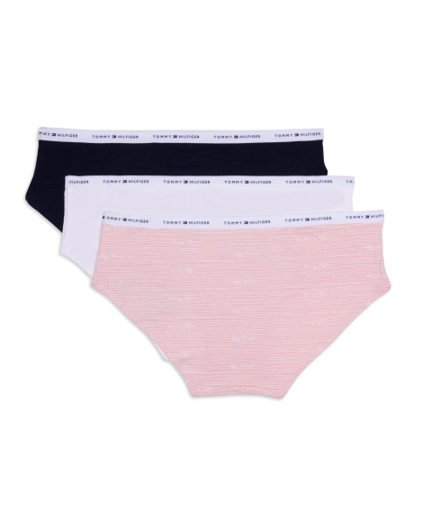 Набор женских трусиков хипстеров Tommy Hilfiger 3 штуки 1159847587 (Разные цвета L)
