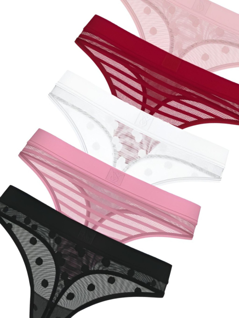 Набор трусиков тонг Victoria's Secret 5шт 1159847798 (Разные цвета L)