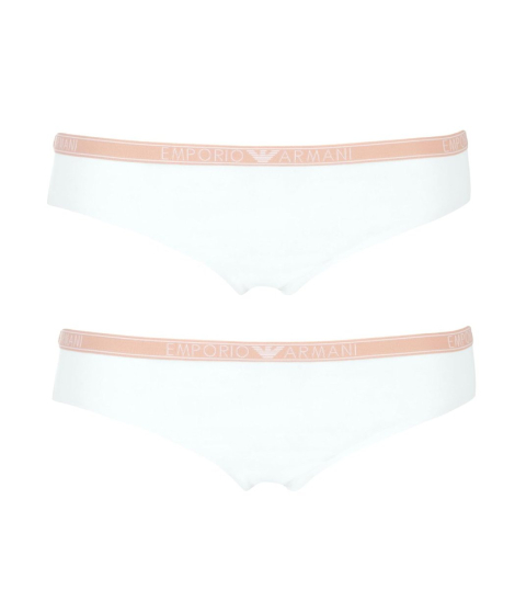 Женские трусики брифы Emporio Armani 2 шт 1159848301 (Белый L)
