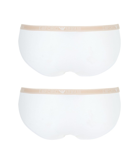 Женские трусики брифы Emporio Armani 2 шт 1159848301 (Белый L)