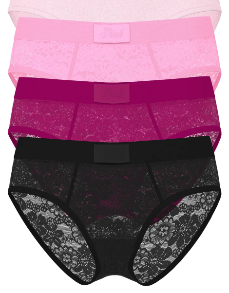 Набор трусиков хипхаггеров Victoria's Secret PINK 1159848986 (Разные цвета S)