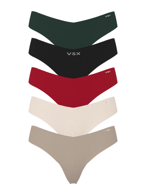 Набор бесшовных трусиков Victoria's Secret тонг 1159849595 (Разные цвета M)