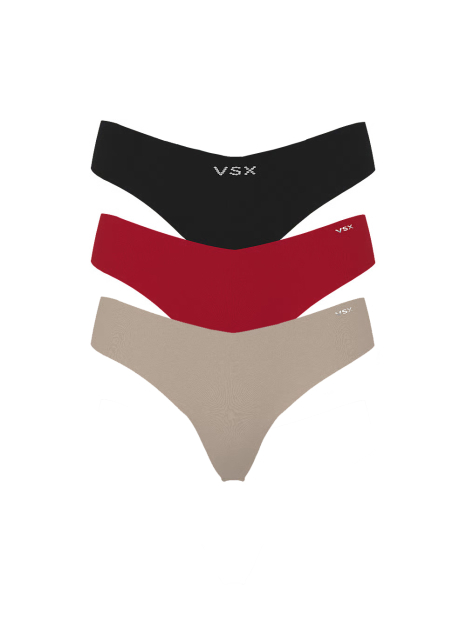 Набор бесшовных трусиков Victoria's Secret тонг 1159849595 (Разные цвета M)