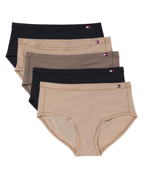 Набор женских трусиков хипстеров Tommy Hilfiger 5 штук 1159849886 (Разные цвета S)