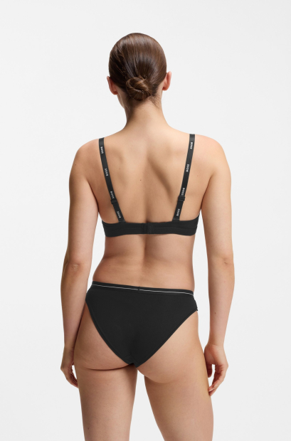 Набір брифів жіночих трусиків Hugo Boss 3 шт 1159853000 (Чорний L)