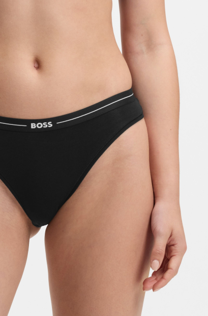 Набір брифів жіночих трусиків Hugo Boss 3 шт 1159853000 (Чорний L)