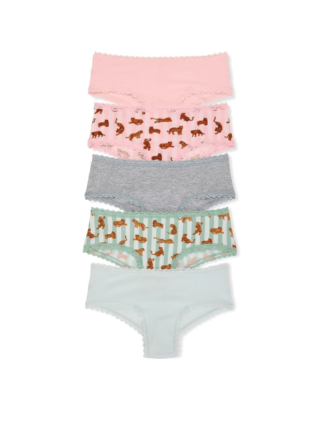 Набор трусиков чики Victoria's Secret 5 шт 1159854091 (Разные цвета M)