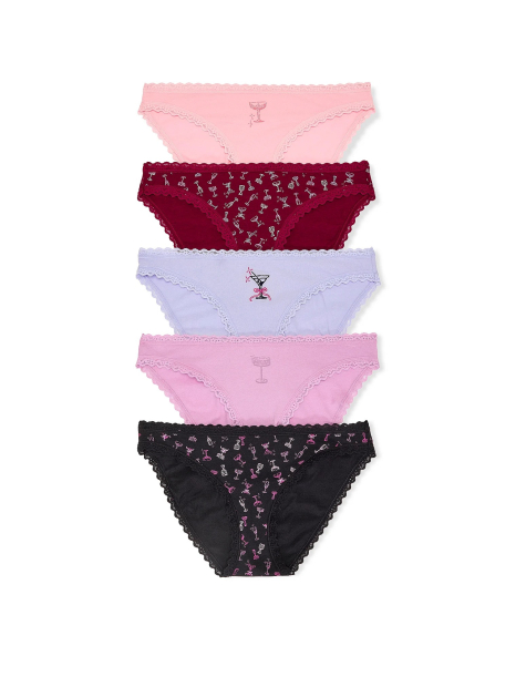 Набор трусиков бикини Victoria's Secret 5 шт 1159854090 (Разные цвета M)