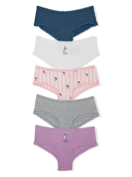 Набор трусиков чики Victoria's Secret 5 шт 1159855111 (Разные цвета M)