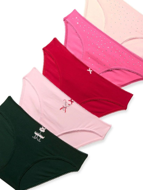 Набор трусиков бикини Victoria's Secret 5 шт 1159855300 (Разные цвета S)