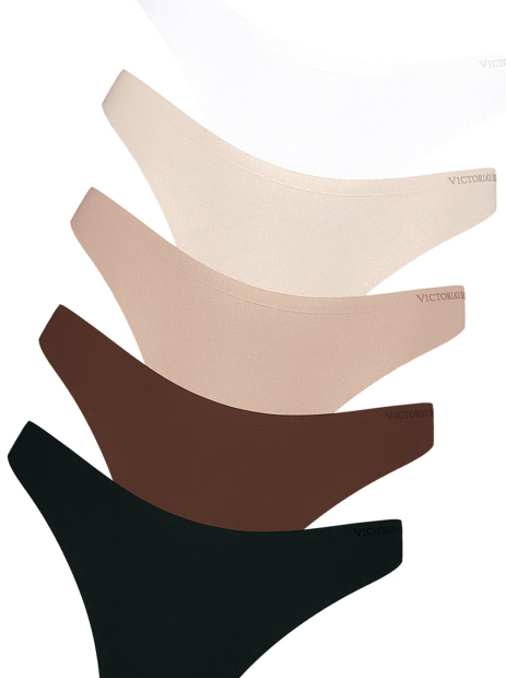 Набор трусиков тонг Victoria's Secret 1159856373 (Разные цвета S)