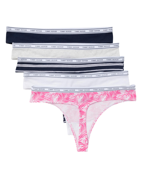 Набор из 5 трусиков тонг Tommy Hilfiger 1159856327 (Разные цвета XL)
