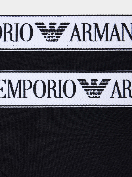 Набор трусиков Emporio Armani бразильяны 2 шт 1159856888 (Черный S)