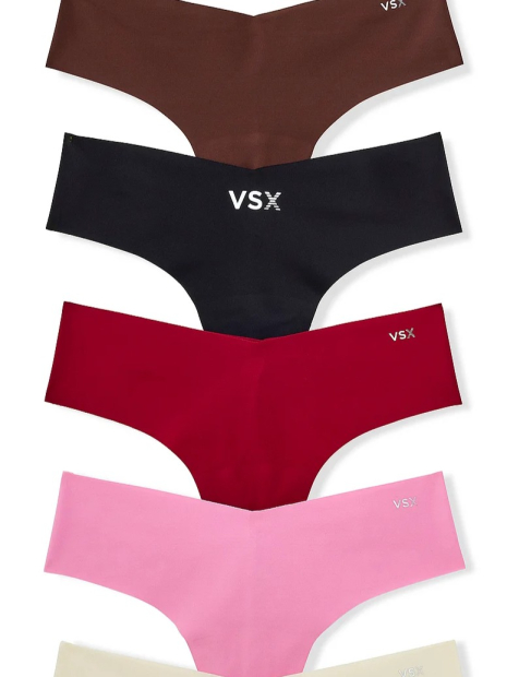 Набор бесшовных трусиков Victoria's Secret тонг 1159857593 (Разные цвета M)