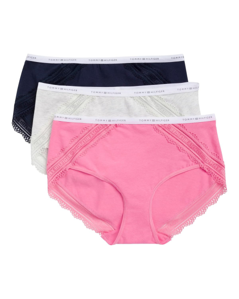 Набор женских трусиков хипстеров Tommy Hilfiger 3 шт 1159858284 (Разные цвета S)