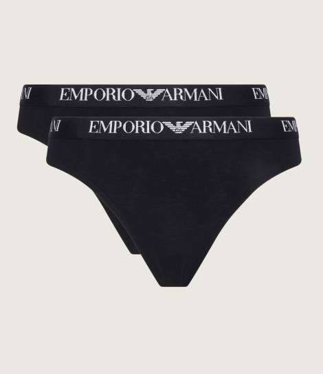 Набор трусиков тонг Emporio Armani 2 шт 1159859087 (Черный XL)
