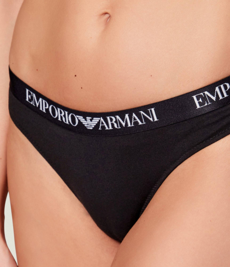 Набор трусиков тонг Emporio Armani 2 шт 1159859087 (Черный XL)