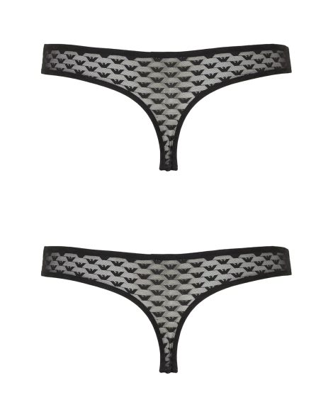 Набор трусиков тонг Emporio Armani 2 шт 1159860800 (Черный XL)