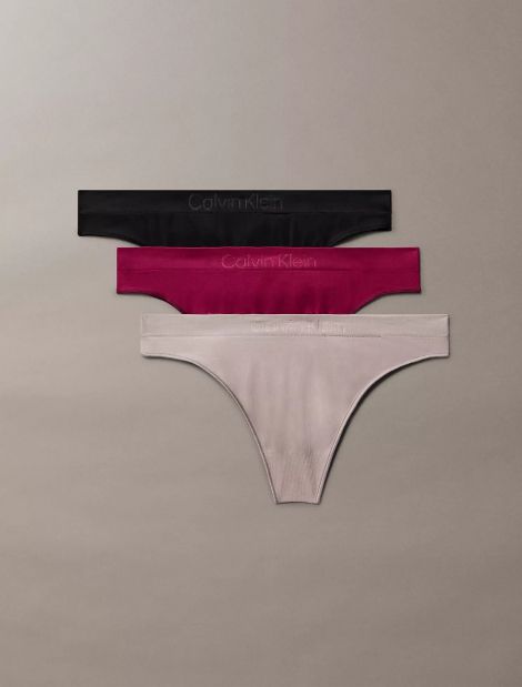 Набор трусиков тонг Calvin Klein 3 шт 1159861845 (Разные цвета XS)