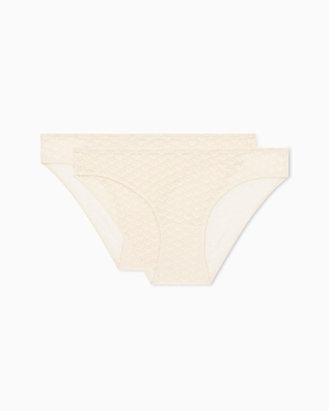 Набор трусиков Emporio Armani брифы 2шт 1159862885 (Молочный XS)