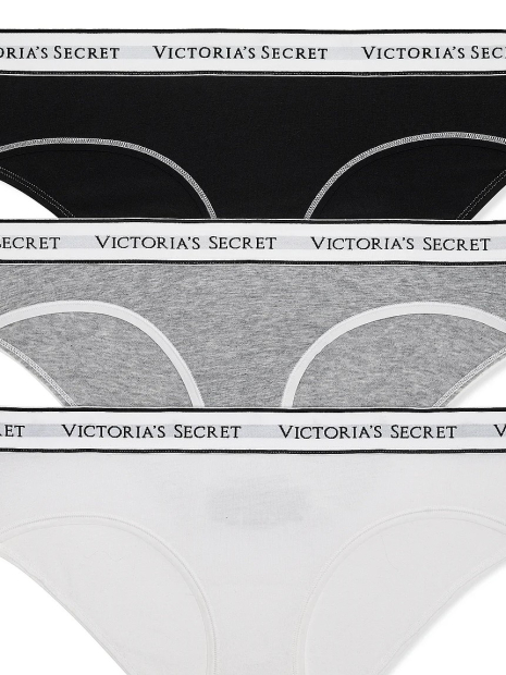 Набор трусиков хипхаггеров Victoria's Secret 3 шт 1159862998 (Разные цвета XL)