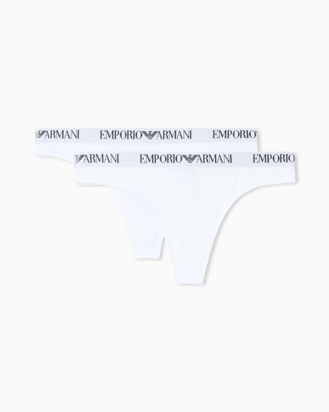 Набор трусиков тонг Emporio Armani 2 шт 1159863759 (Белый S)