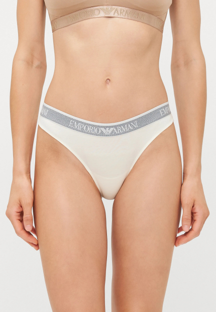 Набір трусиків Emporio Armani бразилії 2 шт 1160642958 (Молочний XS)